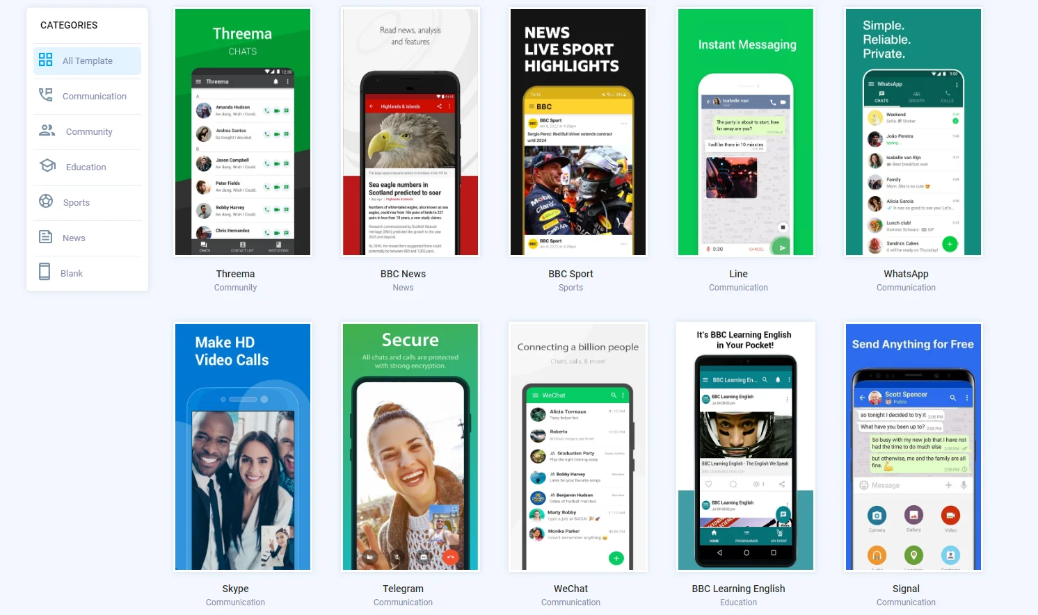 Choose Your Template