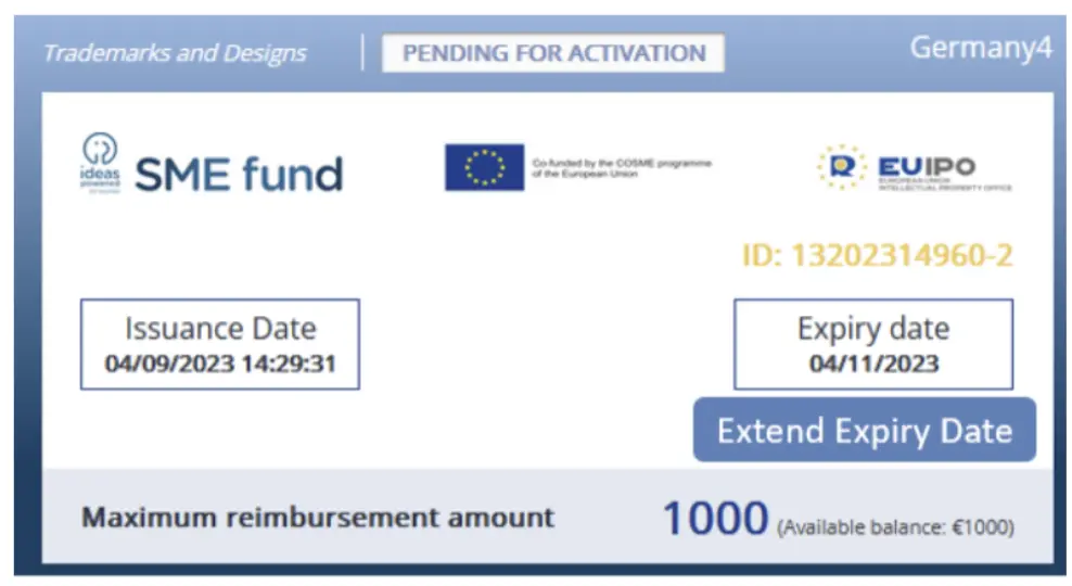 The Value of a voucher is 1000€