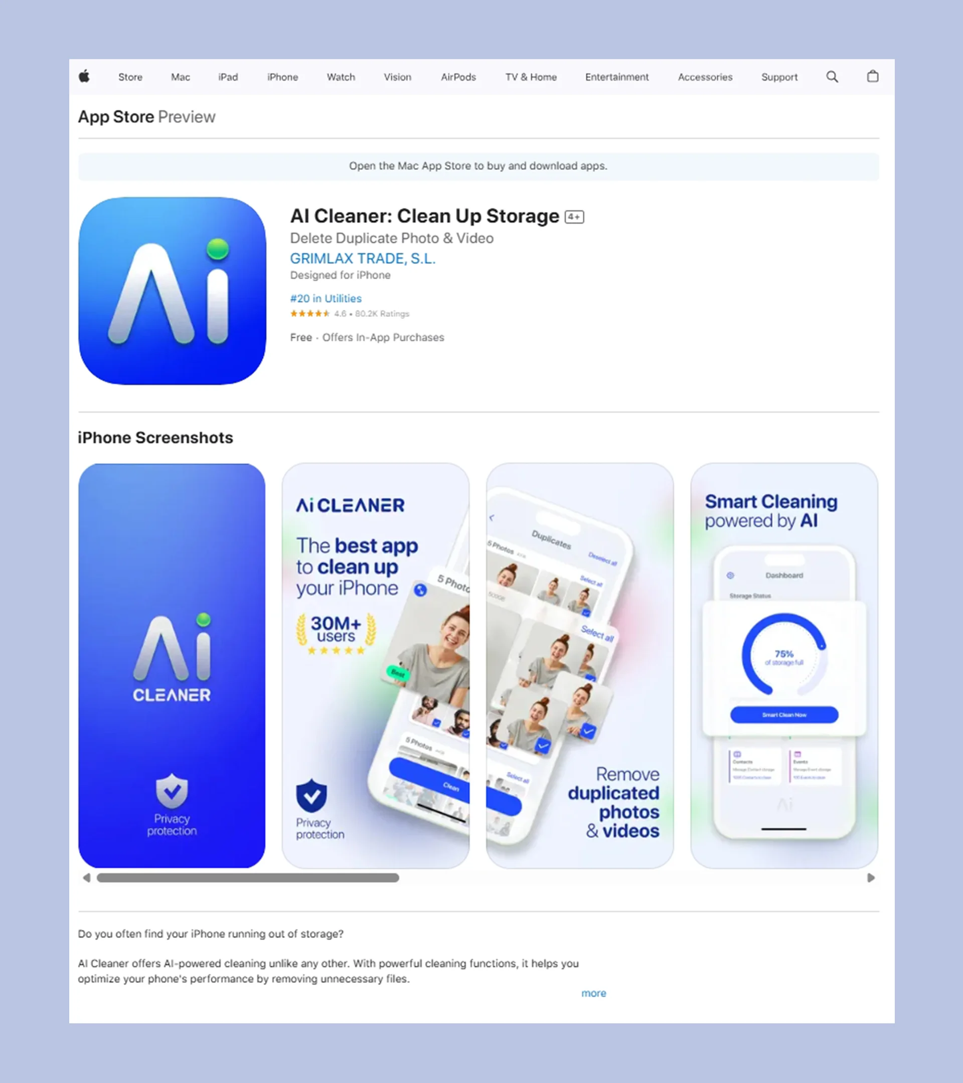 AI-Cleaner-Storage-Cleaner