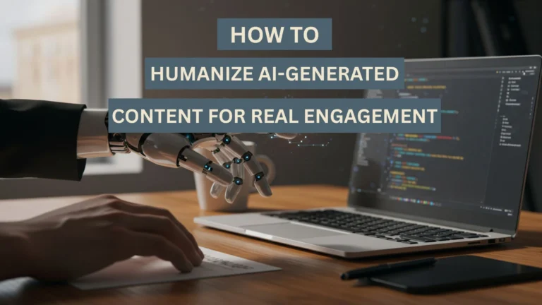 How to Humanize AI-Generated Content for Real Engagement