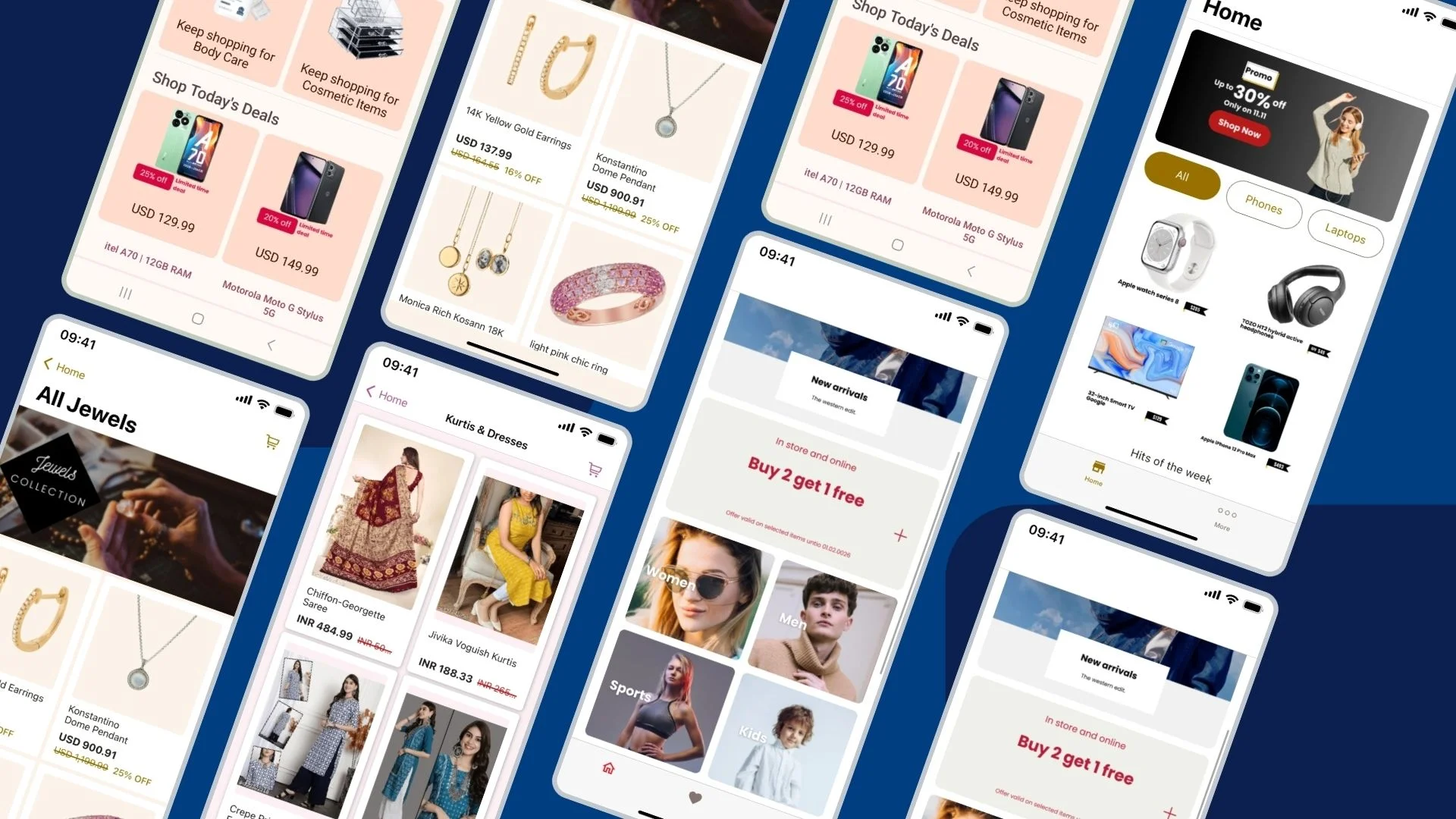Pre-Made Shopping App Templates2